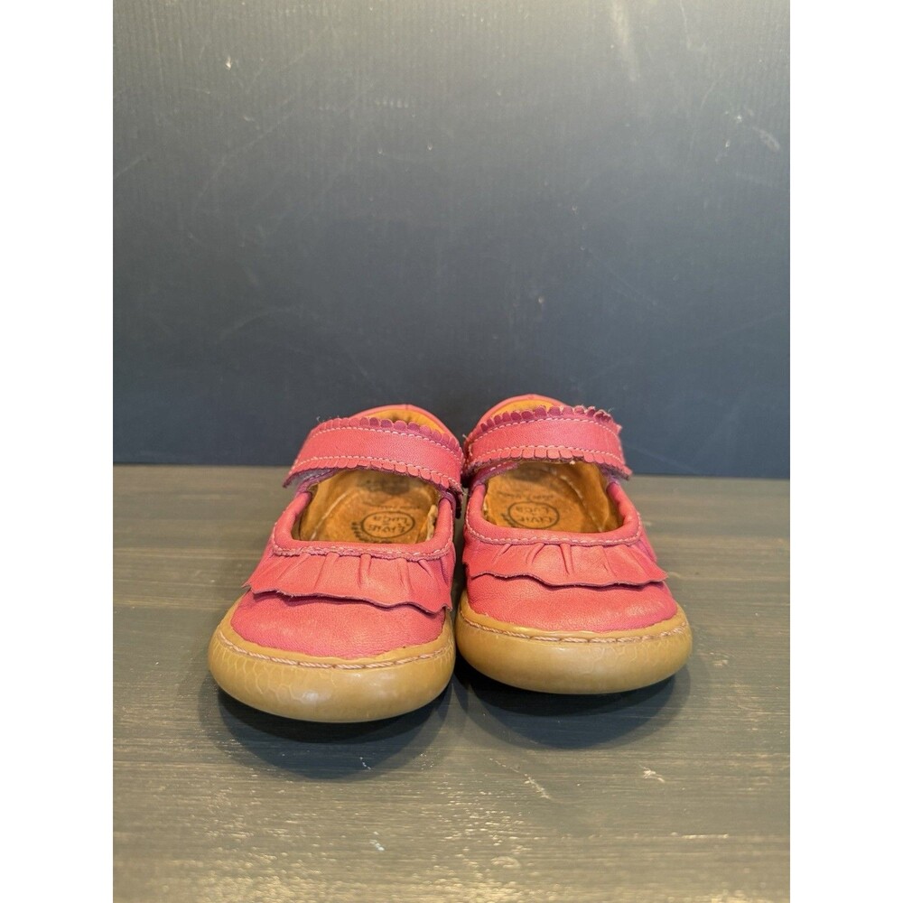 Livie & Luca Ruche Shoes Little Girls Size 5 Hot Pink  Maryjane